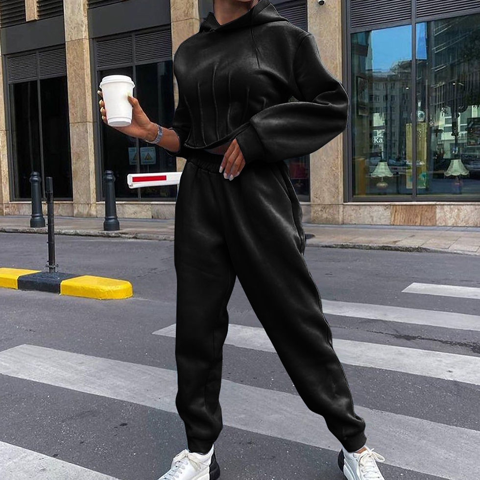 Thumbnail: Women's Tracksuit Casual Solid Long Sleeve Hooded Sport Suits Autumn Warm Hoodi