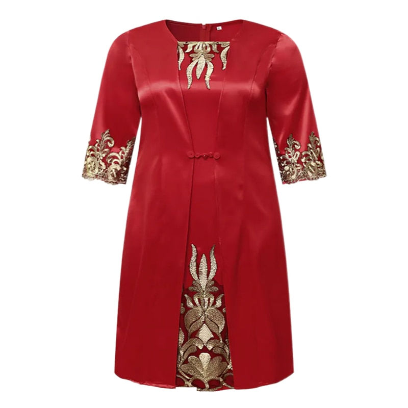 Miniatura: Plus Size Dress Women Elegant Luxury Designer Evening Dress Curvy Bodycon Dress