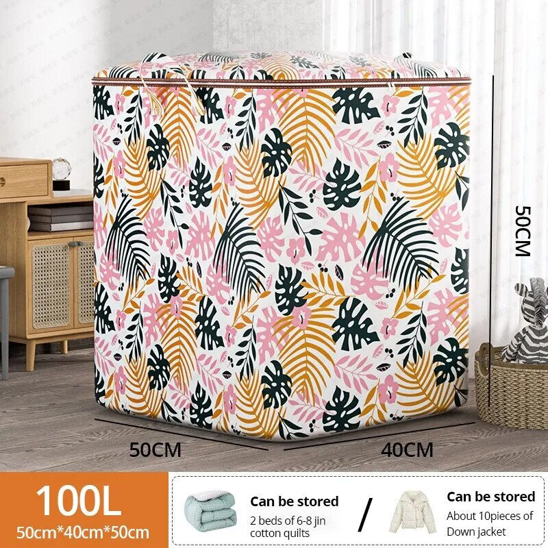 1Pc Futon Storage Bag Non-Woven Fabrics Transparent Visual Window for Quilt Sto