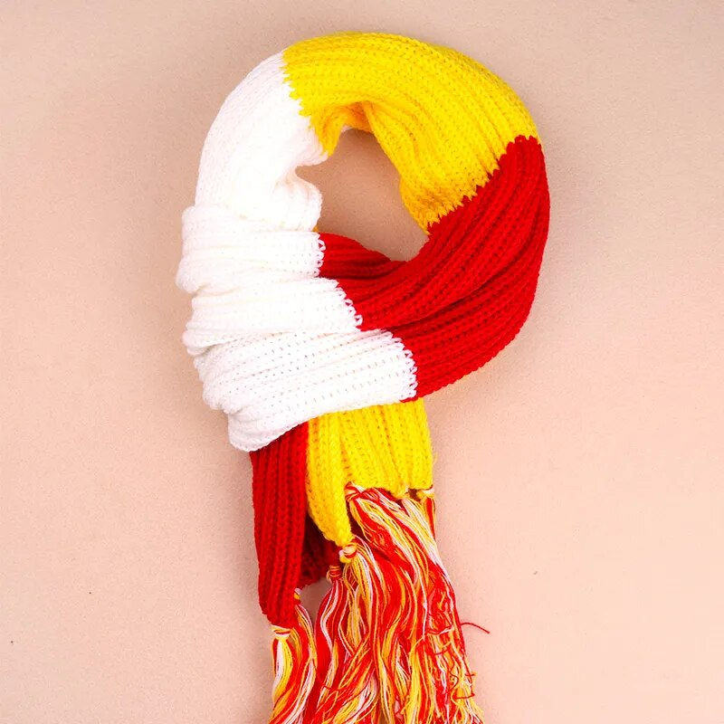 Winter Thick Thermal Tassel Scarves Oeteldonk Dutch Carnival Scarf Knitting Win