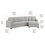 Thumbnail: Thomasville Ezra Fabric Sectional with Ottoman