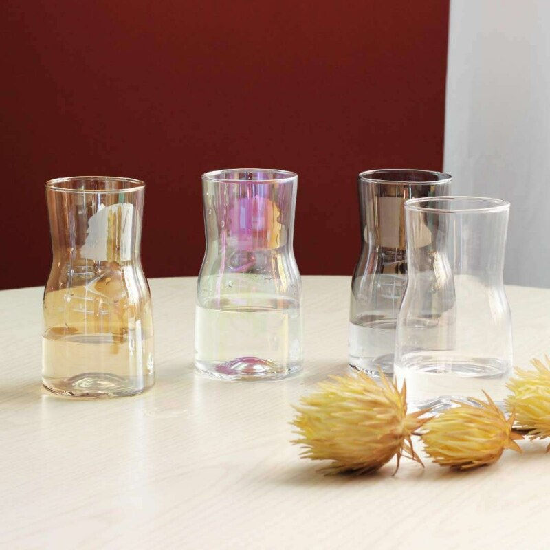 Miniatura: Ins Style Glass Vase Living Room Dried Flowers Glass Transparent Dill Home Deco