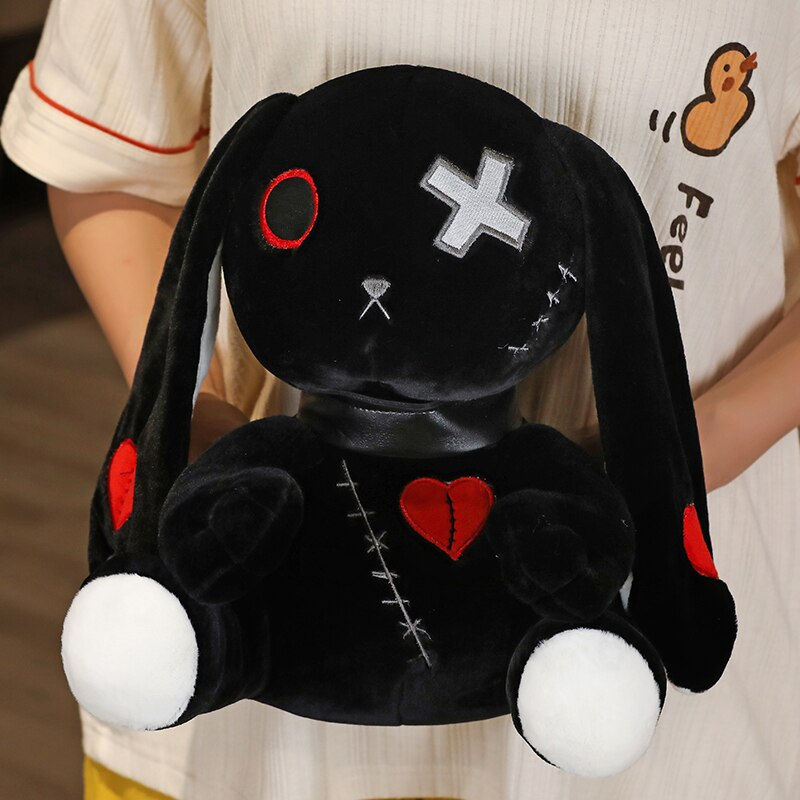 Thumbnail: Dark Series Rabbit Plush Toy Gothic Rock Style Stuffed Animals Rabbit Bunny Dol