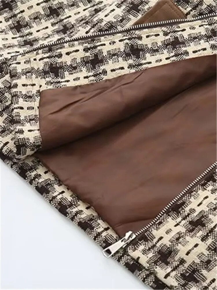 Thumbnail: Plus Size Women's Clothing Autumn Long Sleeve Jacket Zip Cardigan Made Of Flora