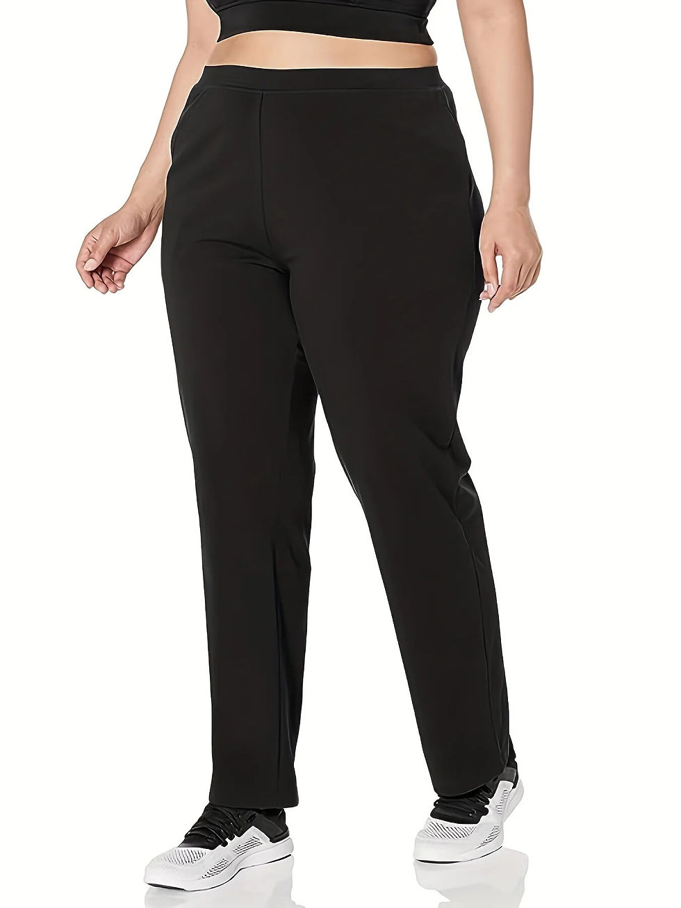 Thumbnail: Summer fashion new plus-size knitted high elastic fabric high street style soli