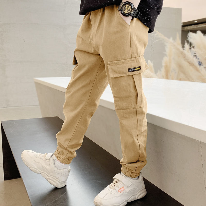 Thumbnail: 2023 New Spring Autumn Thick Boys Pants Casual Long Style Trousers For Kids 3-