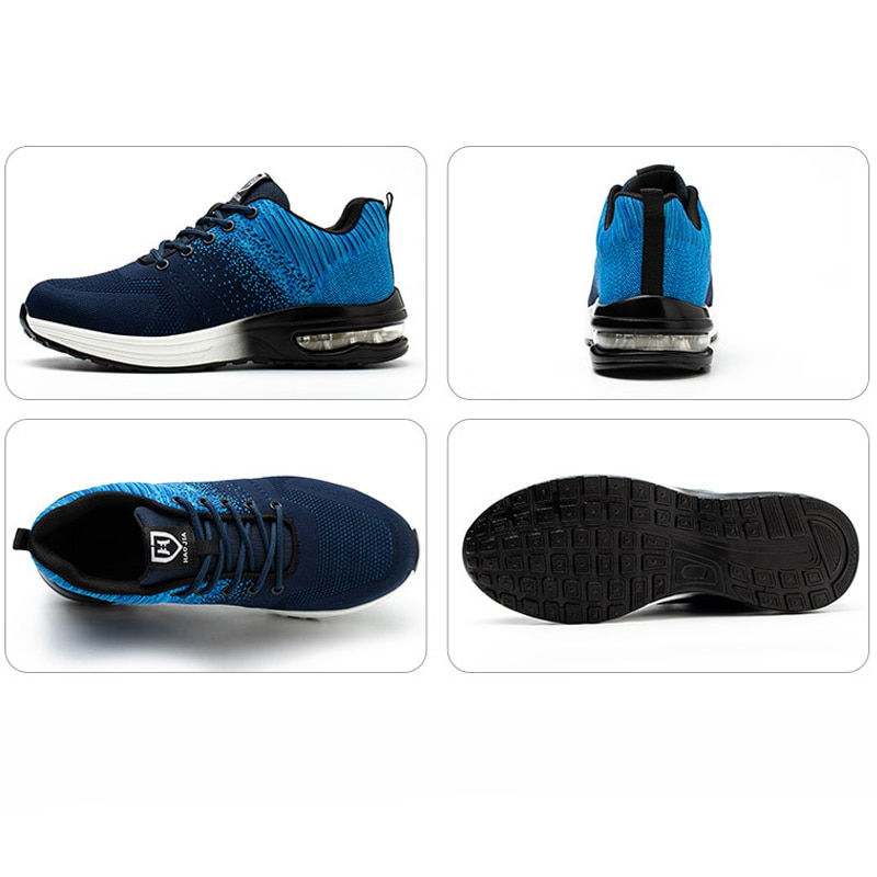 Thumbnail: Fashion Safety Shoes Men Boots Steel Toe Shoes Men Puncture-Proof Work Sneakers