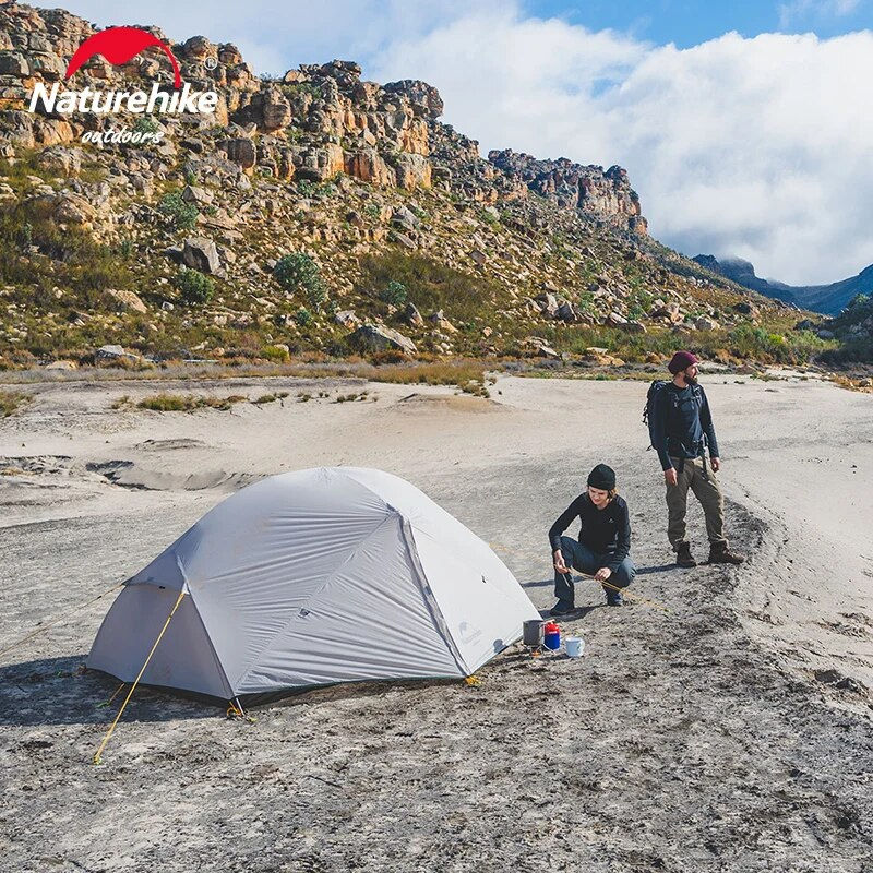 Thumbnail: Naturehike Mongar 2 Tent 2 Person Backpacking Tent 20D Ultralight Travel Tent W