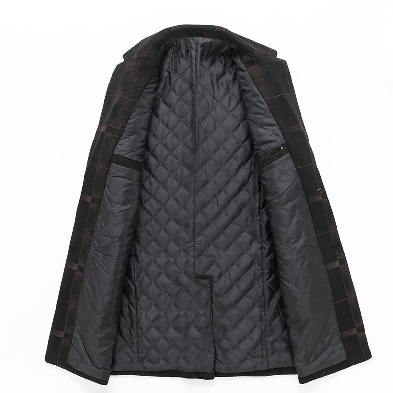 Thumbnail: Men's Mid-length Slim Woolen Woolen Coat