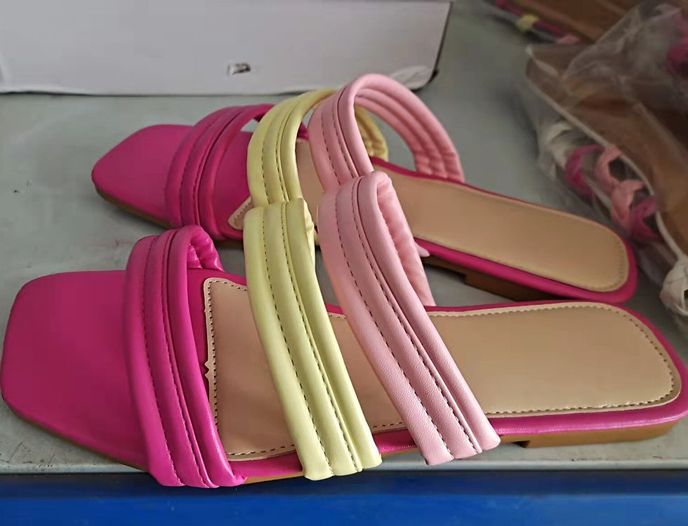 Thumbnail: 2022 Summer Fashion Women Shoes Square Head Woven Hollow Flat Slippers