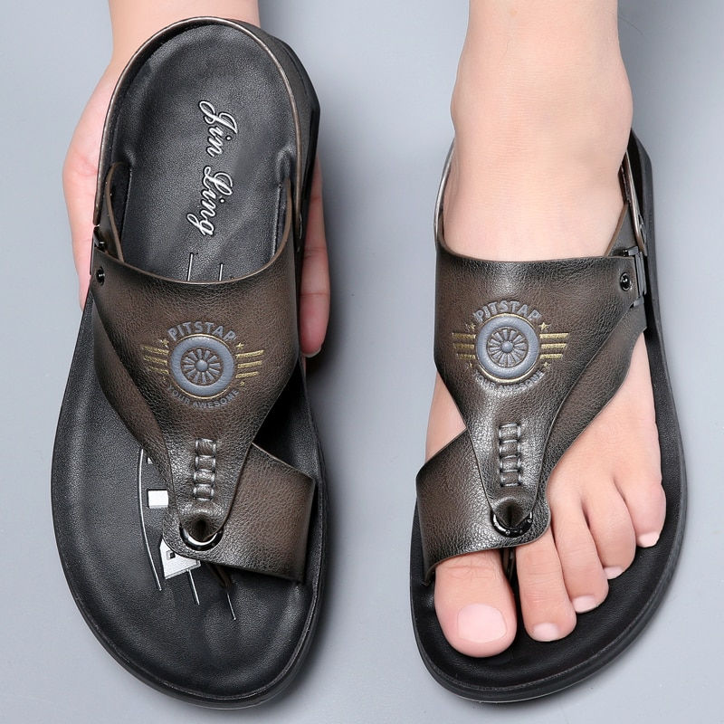 Miniatura: Casual flip-flops men's summer anti-skid outdoor dual-use sandals, ultra-fine p