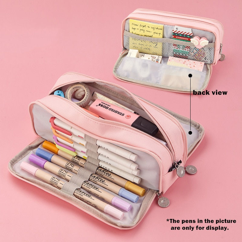Thumbnail: Large Capacity Pencil Case Kawaii Cute Pencil Cases Student Pen Case Big School