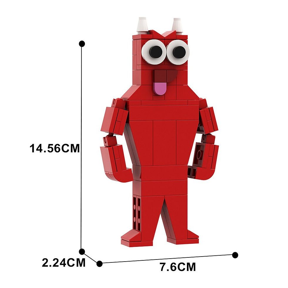 Sīktēls: Garten Of Banban Bricks Game Green monster Jumbo Josh Opila Bird MOC Model Buil