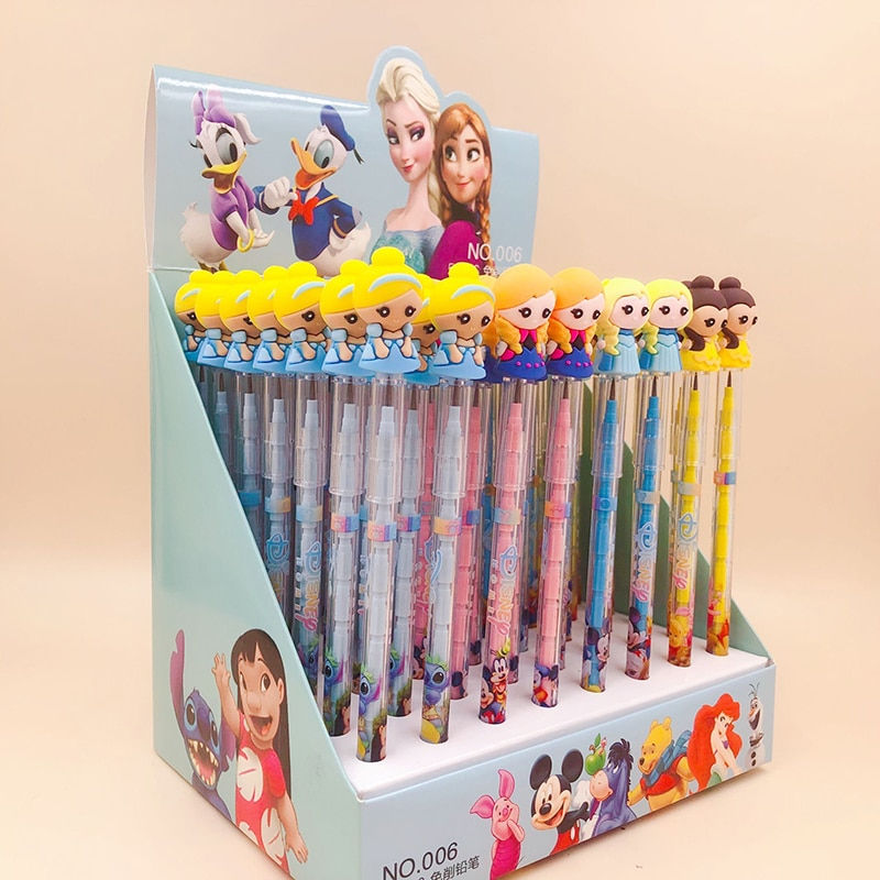 Miniatura: Disney Cartoon Pencil Silicone Bullet 56pcs A Box Of Cut-free Drawing Pencil St