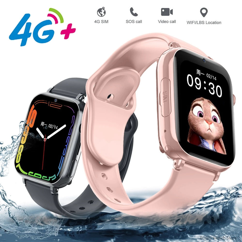 LT38 4G Sim Card Kids Smart Watch 1.85inch Full Touch Video Call SOS HD Camera
