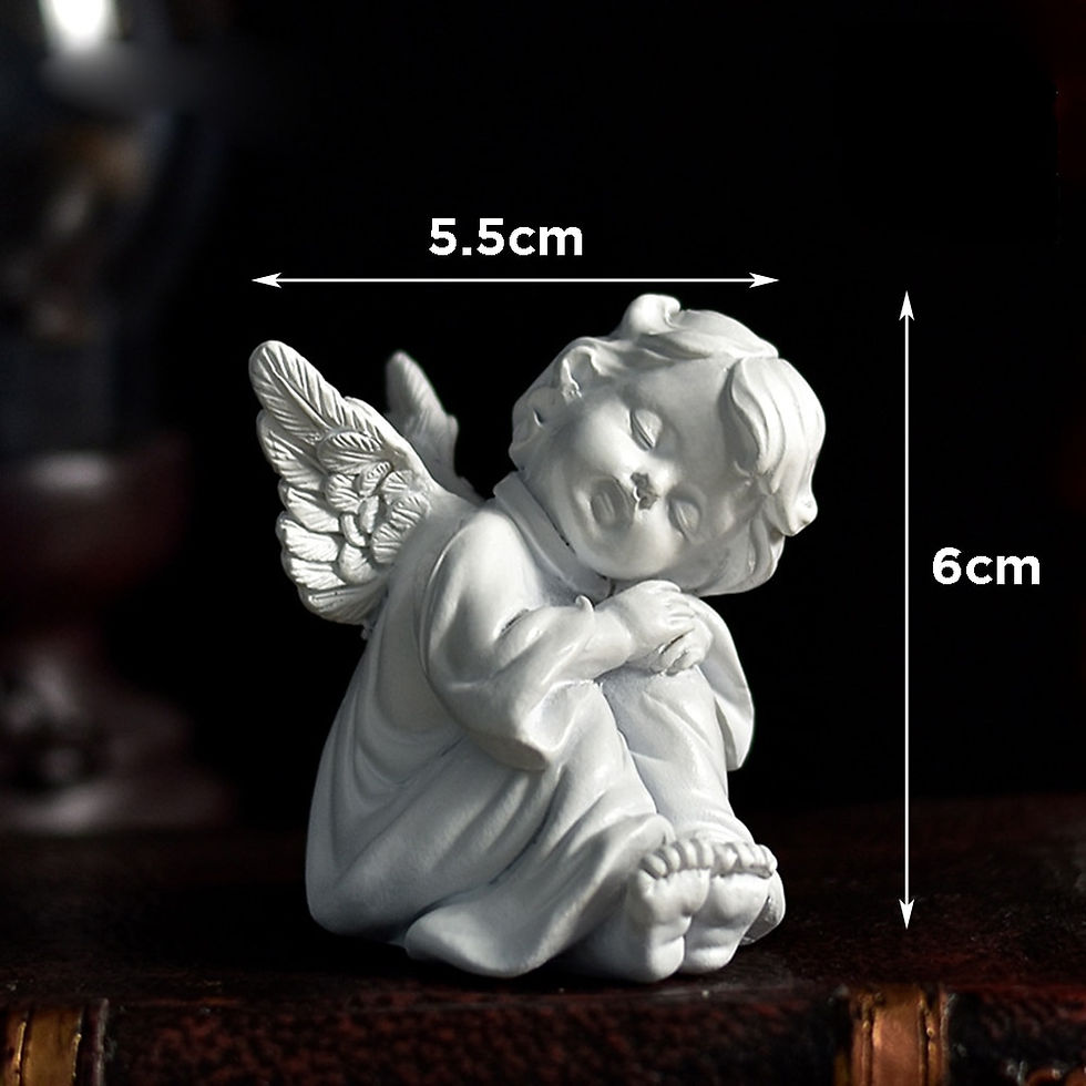 Thumbnail: Resin Angel Fairy Sculpture Creative White Resin Statue Ornaments Living Room B