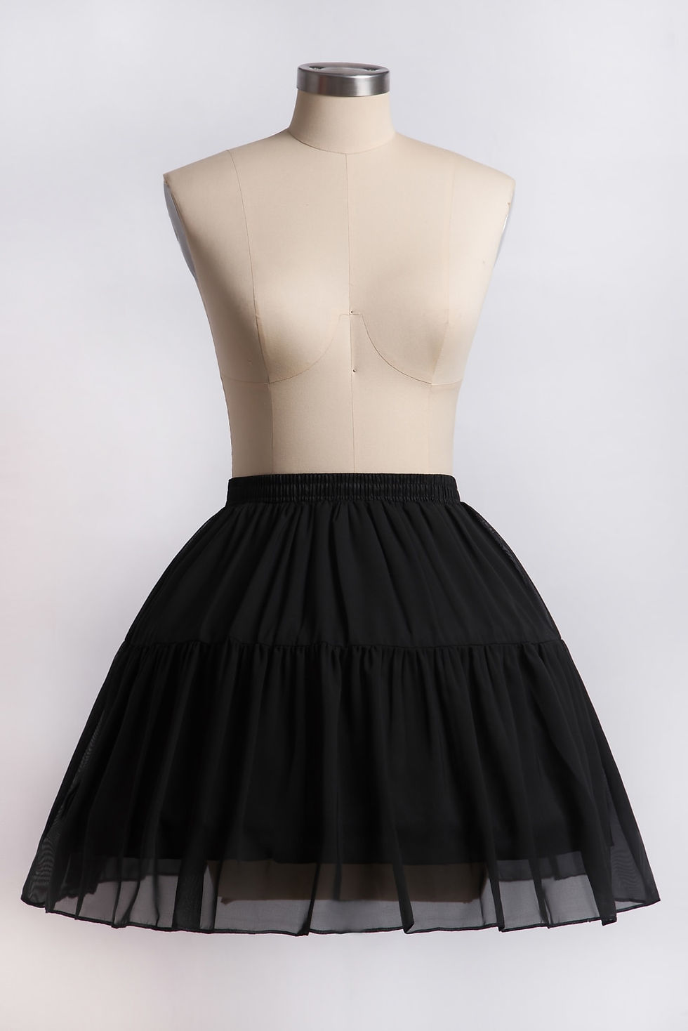 Thumbnail: MisShow Vintage Meshi Tulle Petticoat For Women Knee Length Girls Skirt Princes