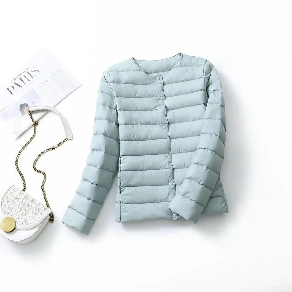 Thumbnail: Women Liner Duck Down Jacket O-neck Variable V-neck 2023 New Female Fall Winter
