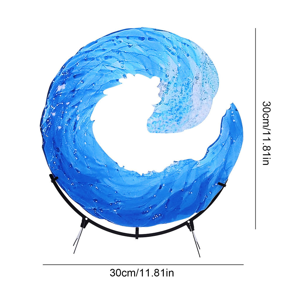 Thumbnail: Acrylic Ocean Wave Sculpture Creative Sea Wave Desktop Home Handmade
