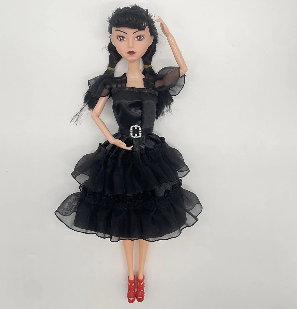 Thumbnail: New Addams Family Figure Doll Cute Cloth puppet Toys Wednesday Addams 14.3 inch