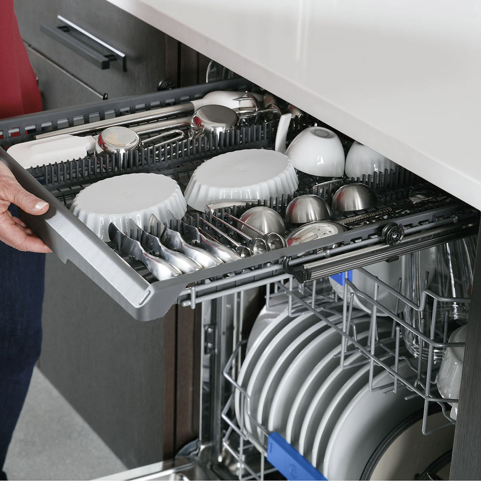 Thumbnail: GE Profile UltraFresh System Dishwasher with Stainless Steel Interior