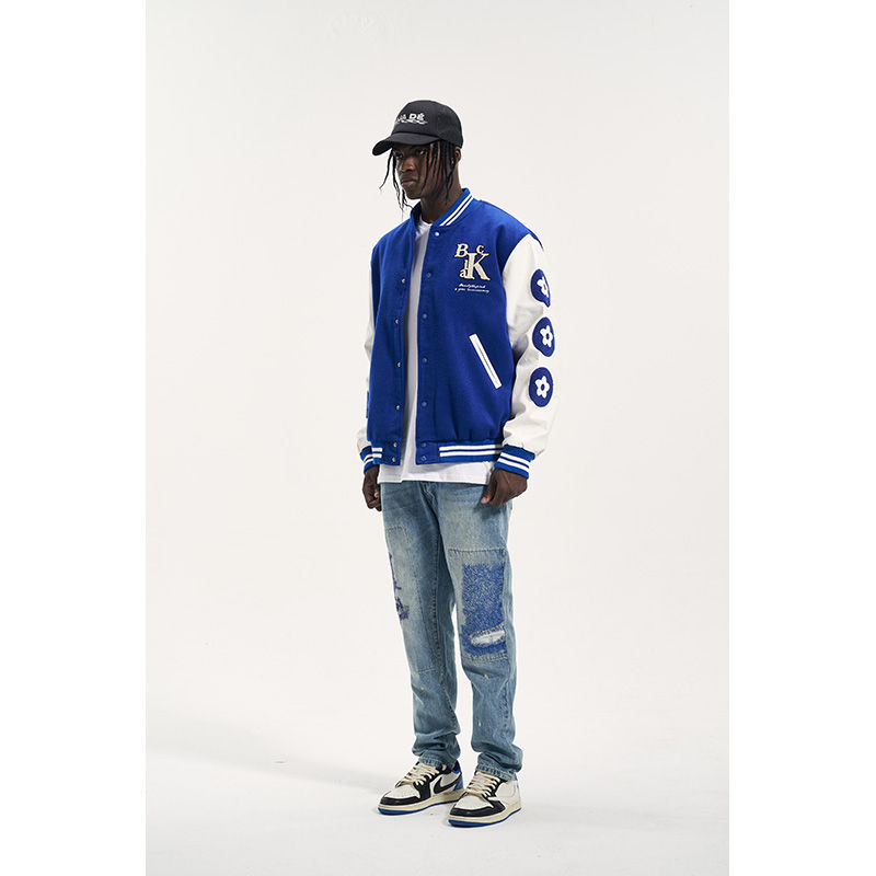 Thumbnail: Men's Loose Baseball Jacket High Street Coat