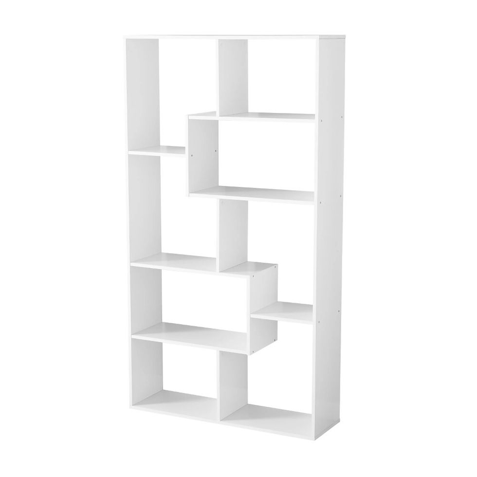 Thumbnail: Modern 8-Cube Bookcase, White Bookshelf Furniture Book Rack Book Storage
