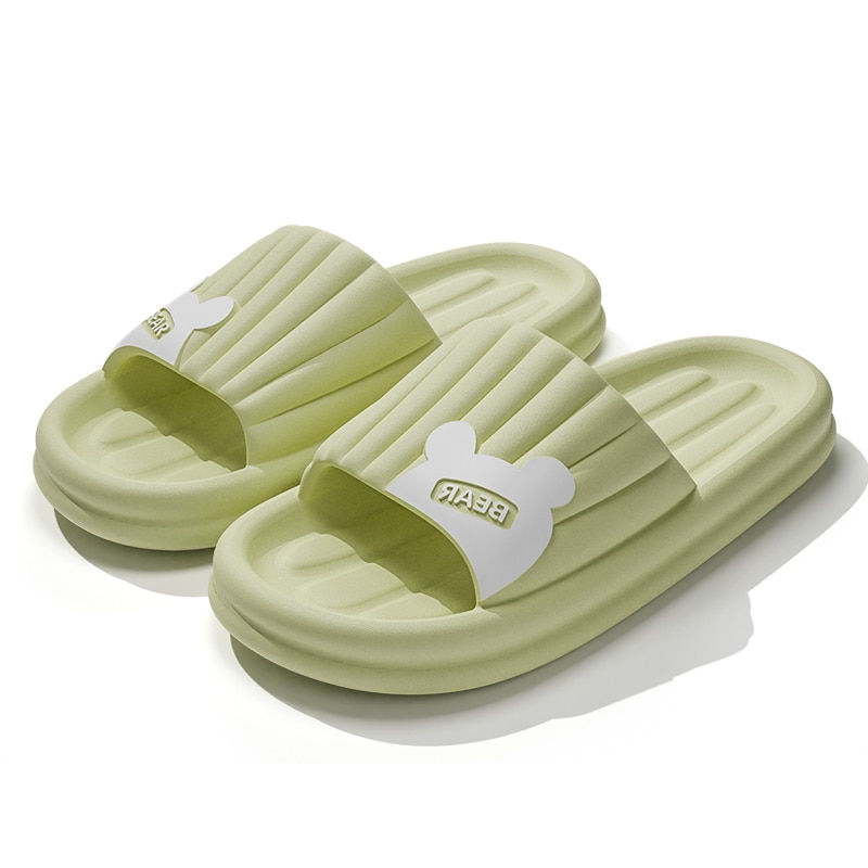 Miniaturbild: Cartoon Bear Summer Men Indoor Slippers Non Slip Bathroom Home  Floor Flat Shoe