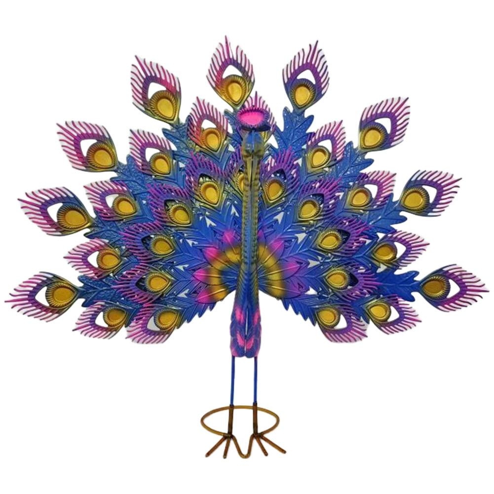 Peacock Classic Figurine Garden Supplies Iron Beautiful Statue Craft Handicraft
