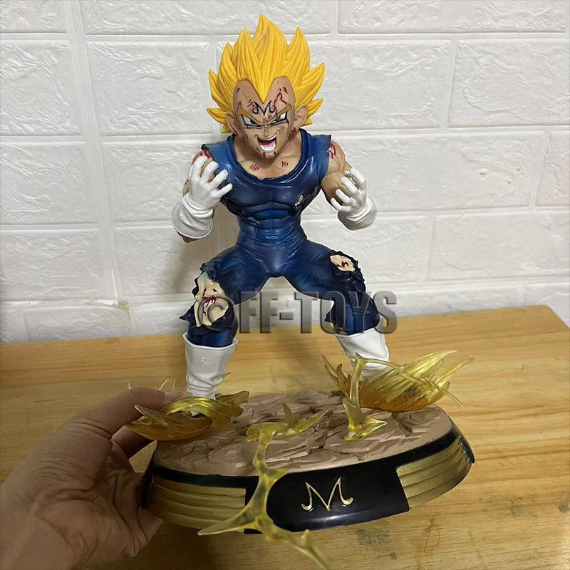 サムネイル： Anime Dragon Ball Z GK Vegeta Figure Majin Vegeta Figurine 28CM with Base PVC S