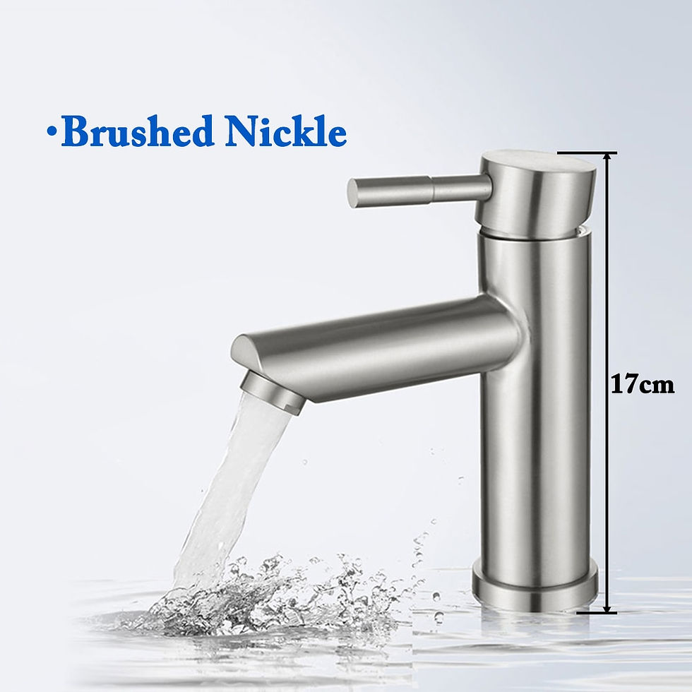 Thumbnail: Basin Sink Bathroom Faucet Deck Mounted Hot Cold-Water Basin Mixer Taps