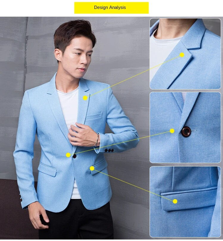 Thumbnail: Men's Casual Suits Slim Korean Version of The Trend of Handsome Spring Small Su