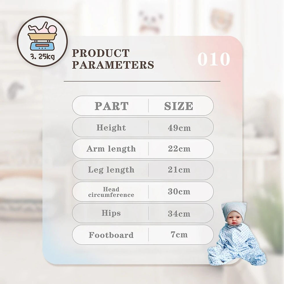 Thumbnail: COSDOLL 3.2kg 19 inch Full Body Silicone Baby Doll Boy Toy Newborn Soft Realist