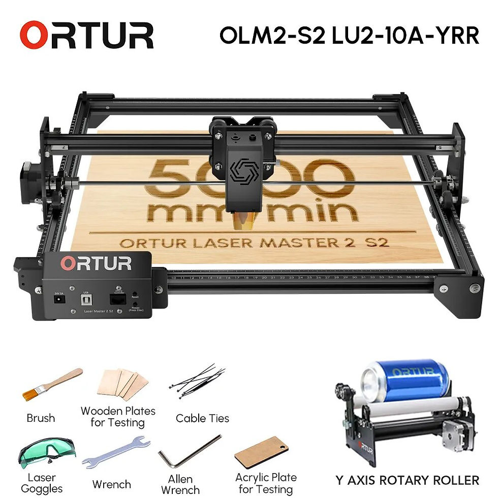 Thumbnail: ORTUR Desktop Laser Engraver Cutter For Bigginner OLM2S2 5000mm/min 20W DIY Woo