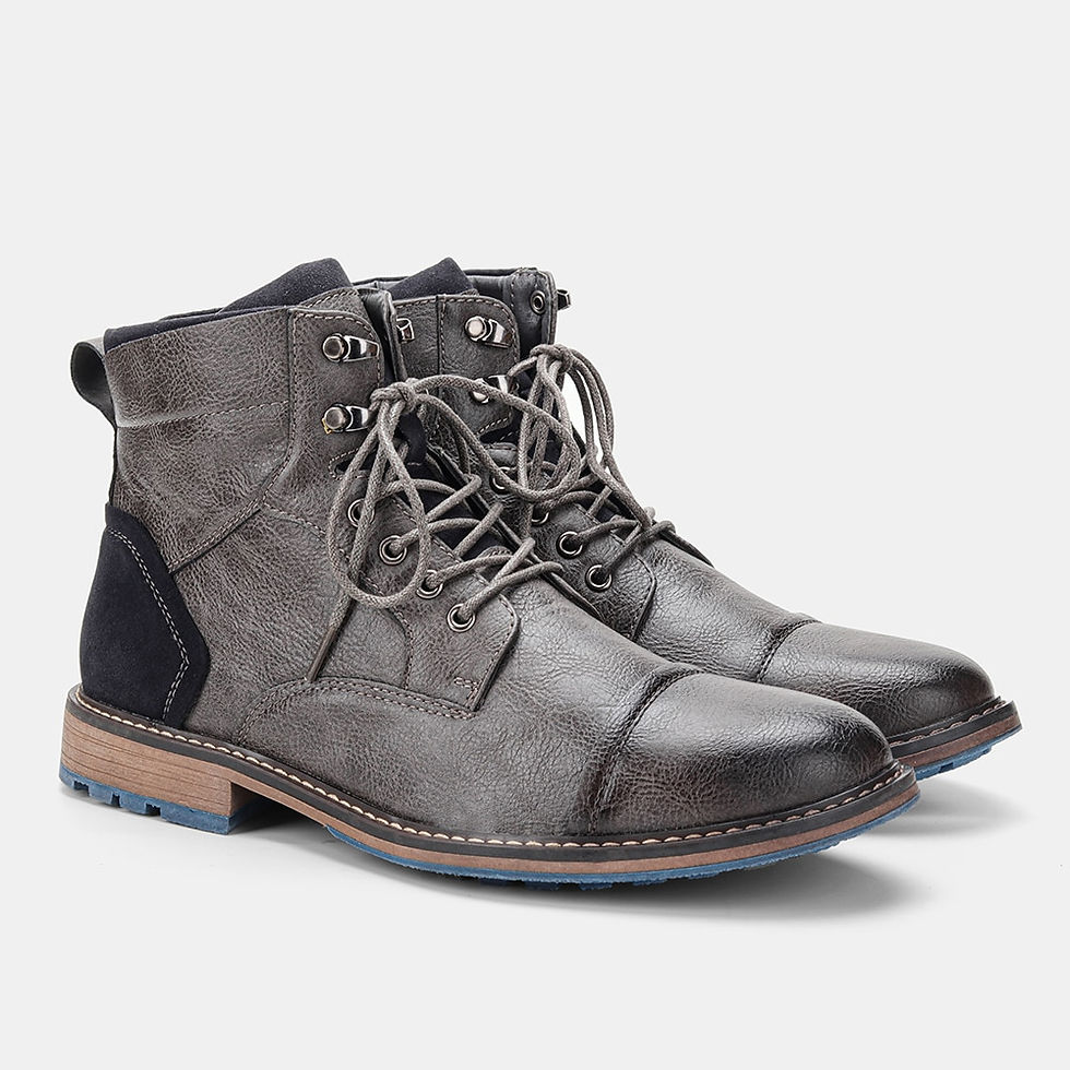 Miniatiūra: Size 7-13 Ankle Boots For Men Men's Leather boots Brand Boot for men #AL605