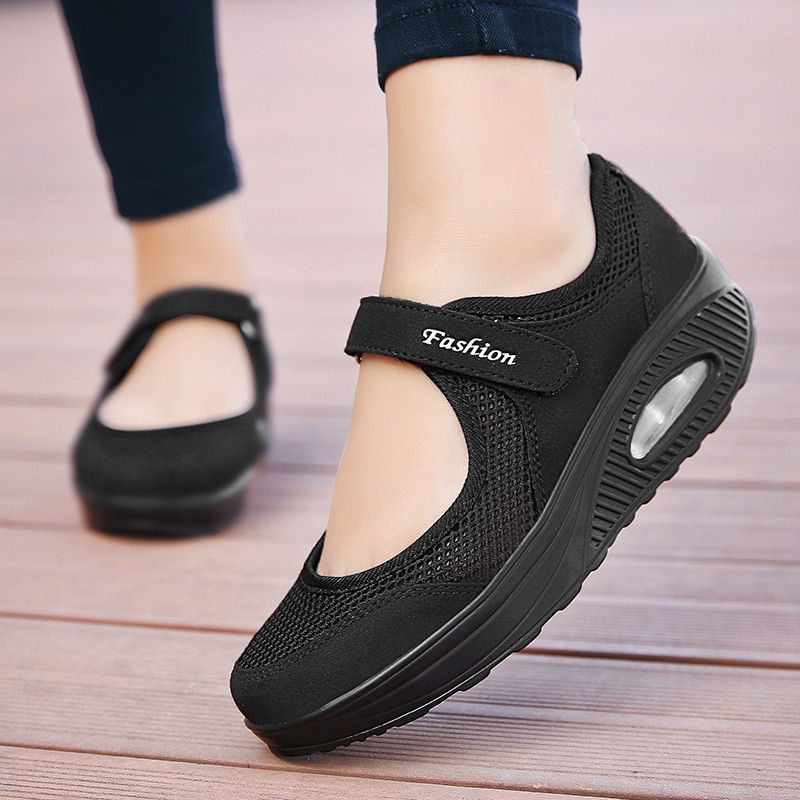 Thumbnail: Spring Red Women Platform Sandals Woman Vulcanize Shoes Casual Sneakers Female