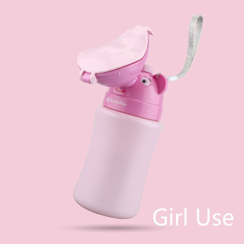 Thumbnail: Portable Baby Hygiene Toilet Urinal Boys Girls Pot Outdoor Car Travel Anti-leak