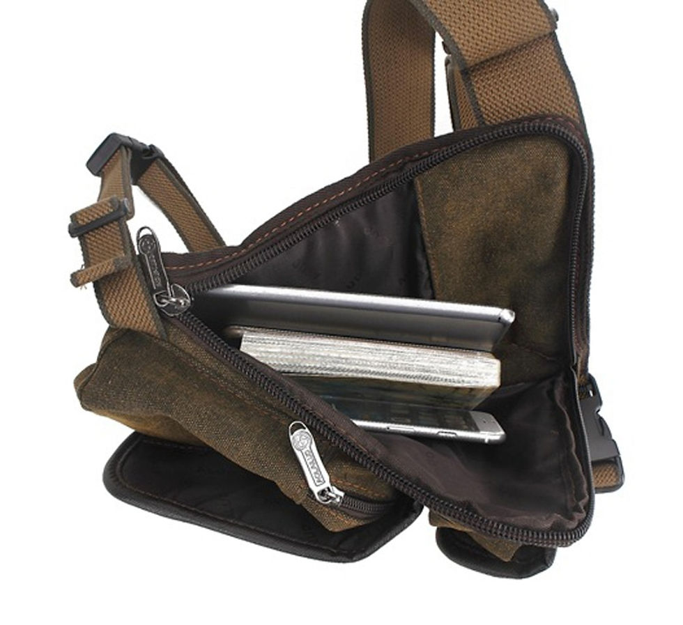 Thumbnail: Men Drop Leg Bag Waist Fanny Pack Motorcycle Rider Tactical Military Messenger