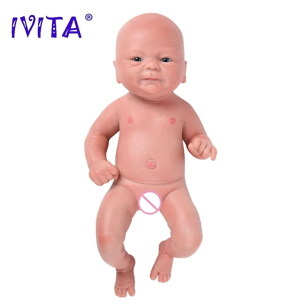 Miniaturebillede: IVITA WG1512 36cm 1.65kg 100% Full Silicone Reborn Doll 3 Colors Eyes Choices R