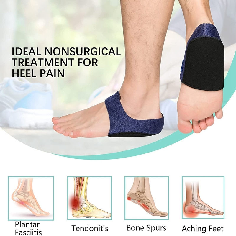 Thumbnail: Gel Heel Cushion Feet Care Socks Heel Cups Pads Repair Skin Care Heel Cover Pai