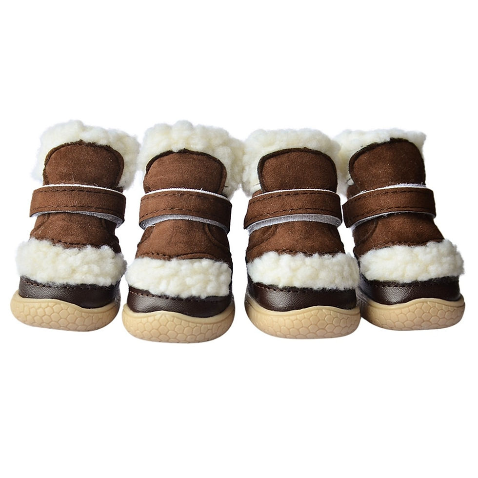Indexkép: 4 Pcs/Set Pet Winter Autumn High Tops Snow Boots Casual Velvet Warm Slip-Resist