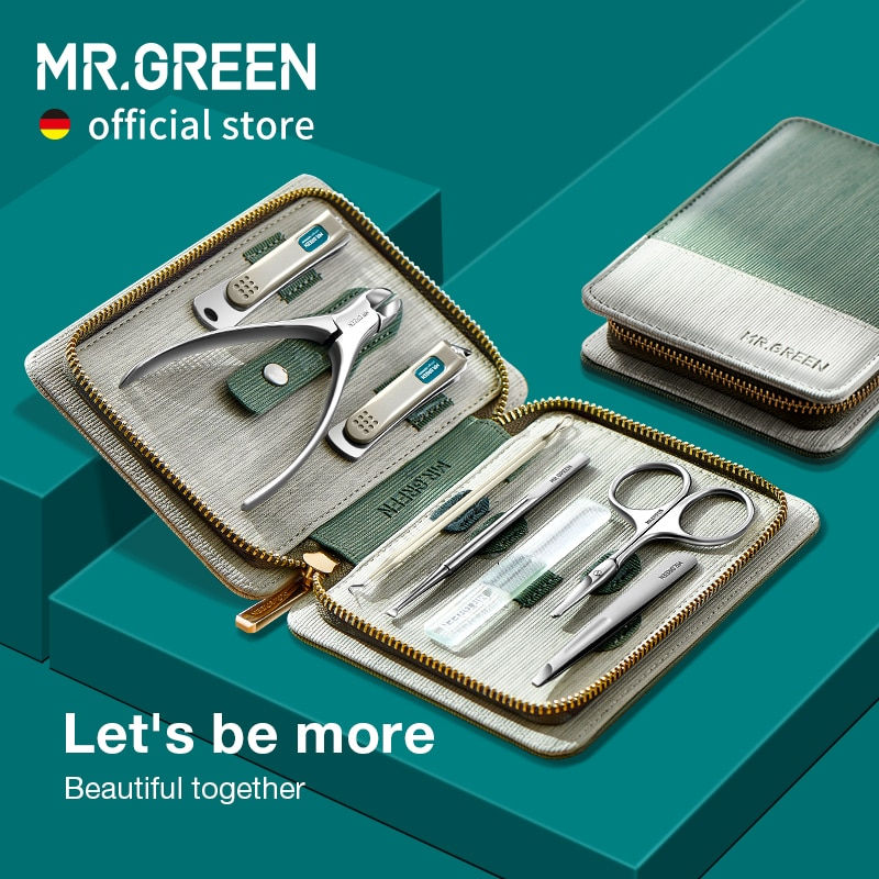 Thumbnail: MR.GREEN Manicure Set Pedicure Sets Nail Clipper Stainless Steel Professional N