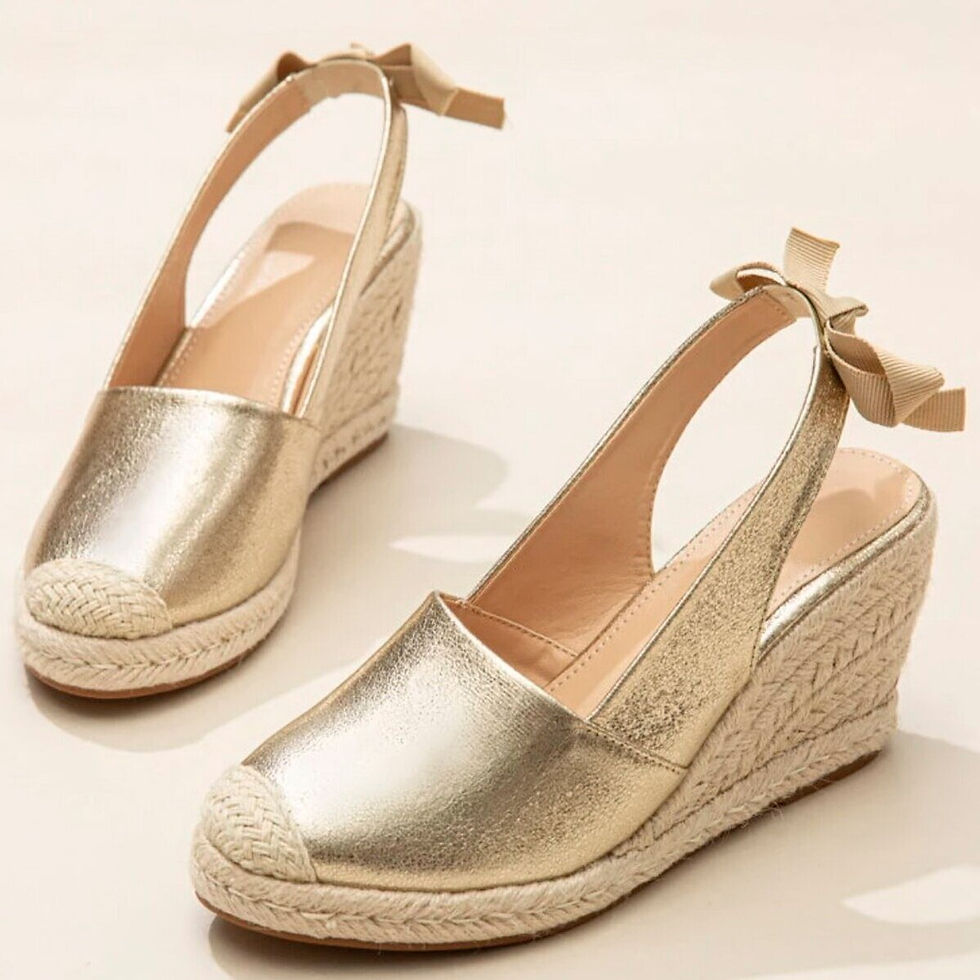 Thumbnail: Wedges Sandals For Women Fashion Closed Toe Bandage Espadrille Platform Stylish