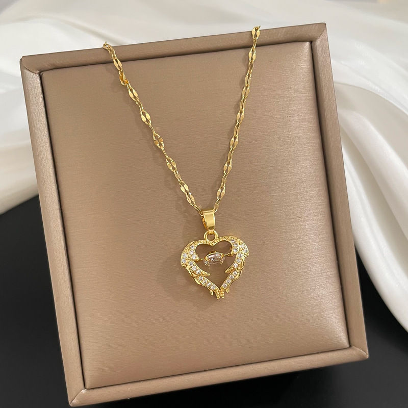 Thumbnail: Love Smart Necklace Female Phenix Dance In The Sky Cold Style Luxury Temperamen