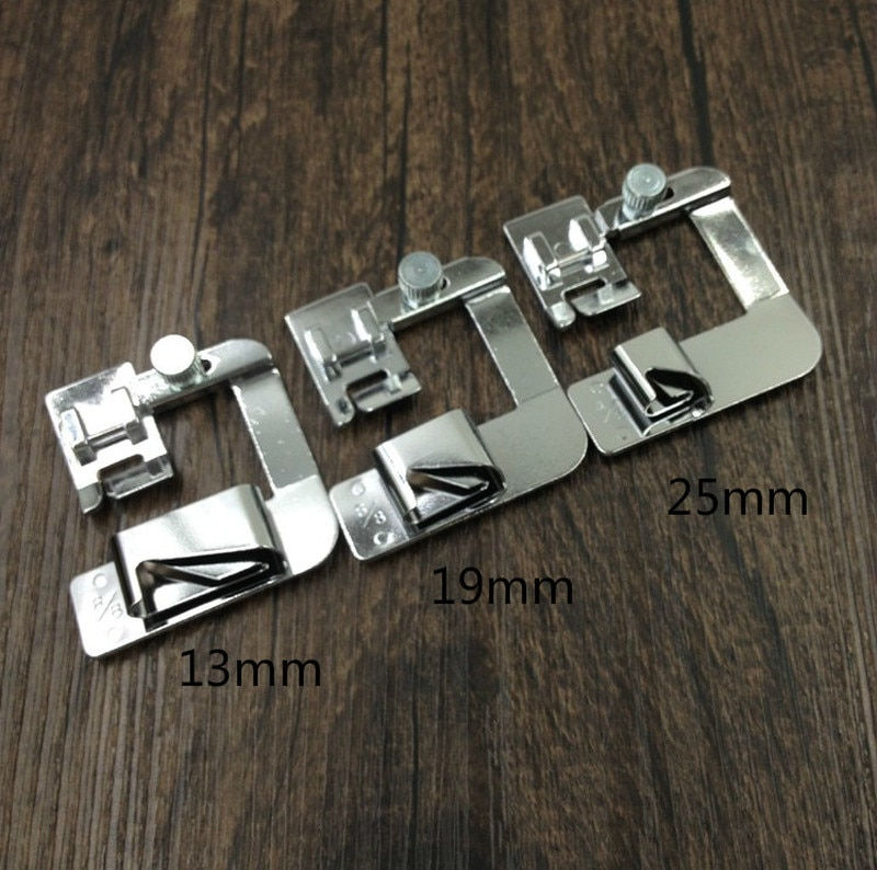 Miniaturbild: 1PC Hot Sale Domestic Sewing Machine Foot Presser Rolled Hem Feet Set for Broth