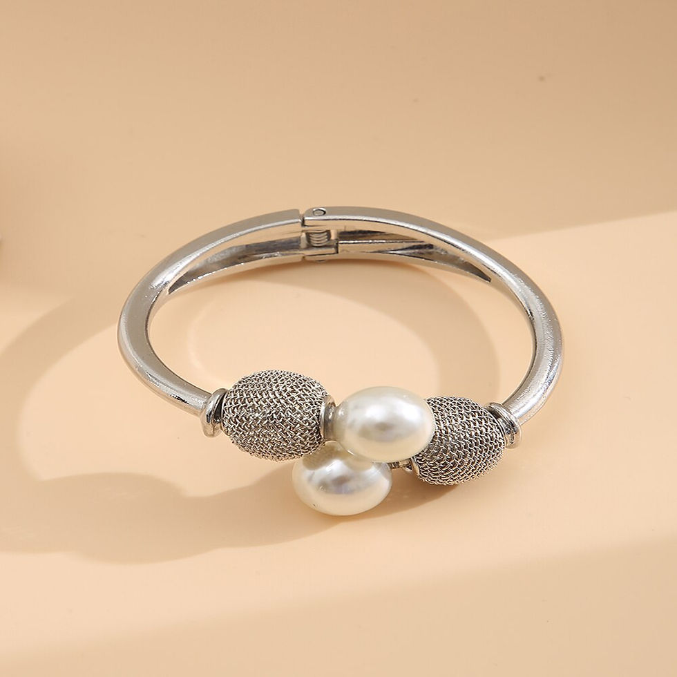 Thumbnail: Bracelet Adjustable New Style Creative Simple Temperament Lady Pearl Spherical