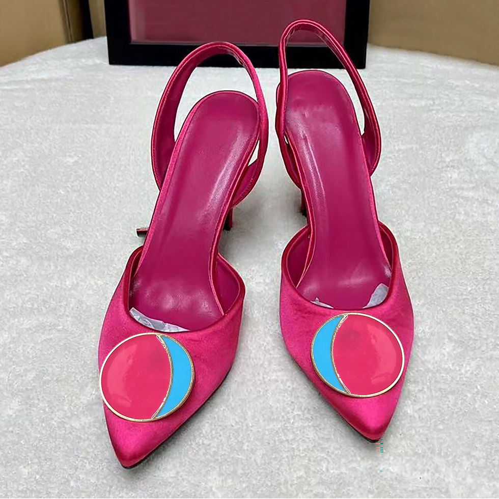 Sīktēls: Elegant Woman Heeled Shoes Spring Products Thin Heel Round Buckle Elastic Belt