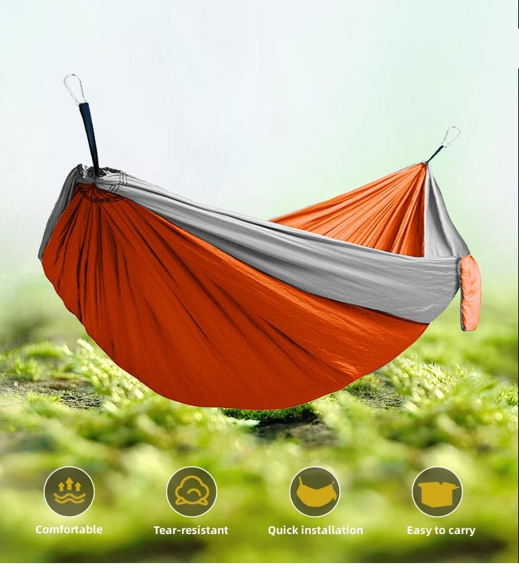 Thumbnail: Camping Hammock 2 Person 300*200cm Portable Lightweight for Outdoor Indoor Back