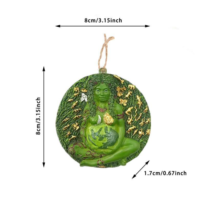 섬네일: Mother Earth Hanging Gaia Fairy Pendant Decorative Buddha Figurine Goddess