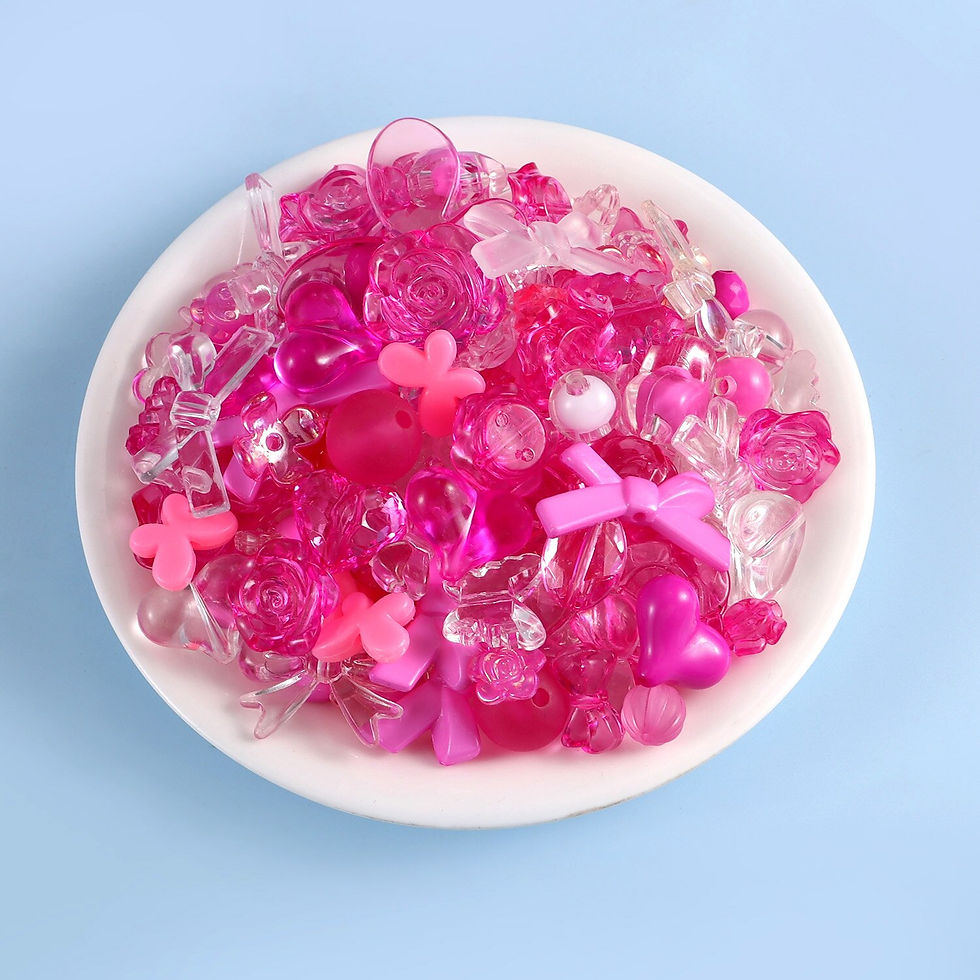 Thumbnail: 1bag Mixing Style Candy Color Acrylic Beads For DIY Handmade Bracelet Jewelry M